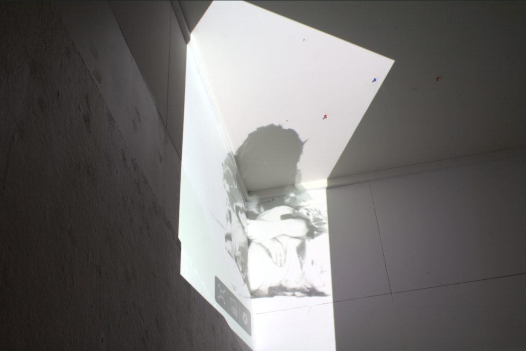 Projection on wall